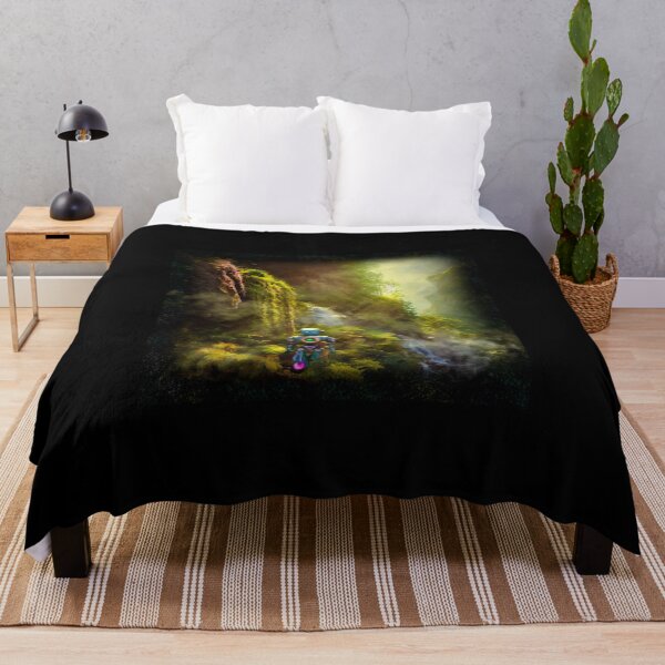 Item preview, Cute Robot walking at a Cliff with Waterfall designed and sold by Pixelbloomz.