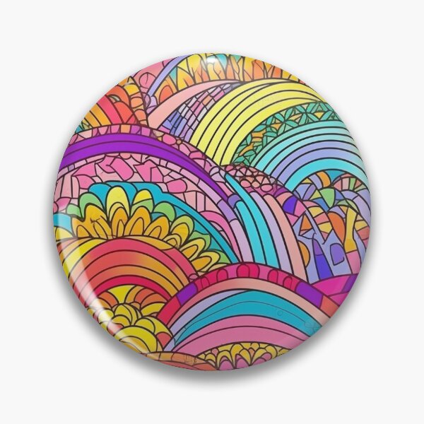 Item preview, Pattern Radiant Rainbows Vibrant Colors Cartoon Style designed and sold by Arncil.