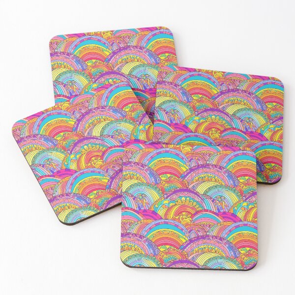 Item preview, Pattern Radiant Rainbows Vibrant Colors Cartoon Style designed and sold by Arncil.