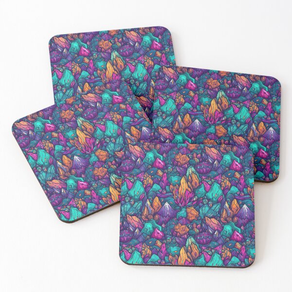 Item preview, Pattern Vibrant Colors Mystic Crystals Cartoon Style designed and sold by Arncil.