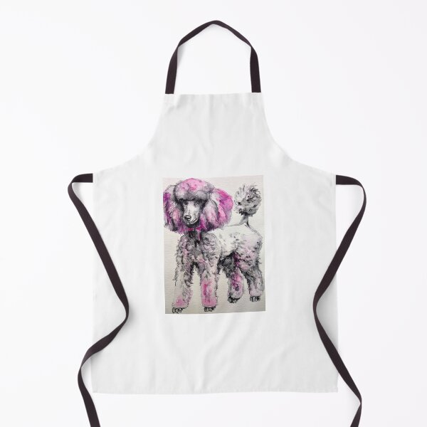 Item preview, Pink gray poodle dog art designed and sold by DanielaVasileva.