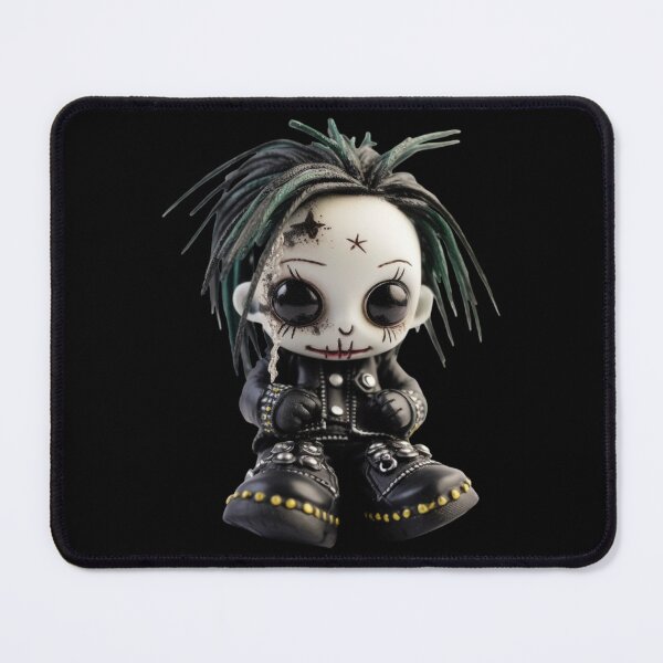 Artikelvorschau, Cyber Goth Japanese Chibi Doll - Black Heart Series entworfen und verkauft von TVBArchive.