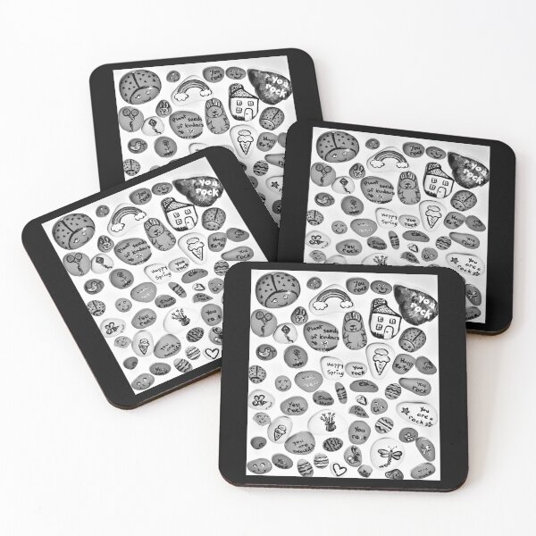 Item preview, Spring Stones Monochrome designed and sold by craftsbydaphy.