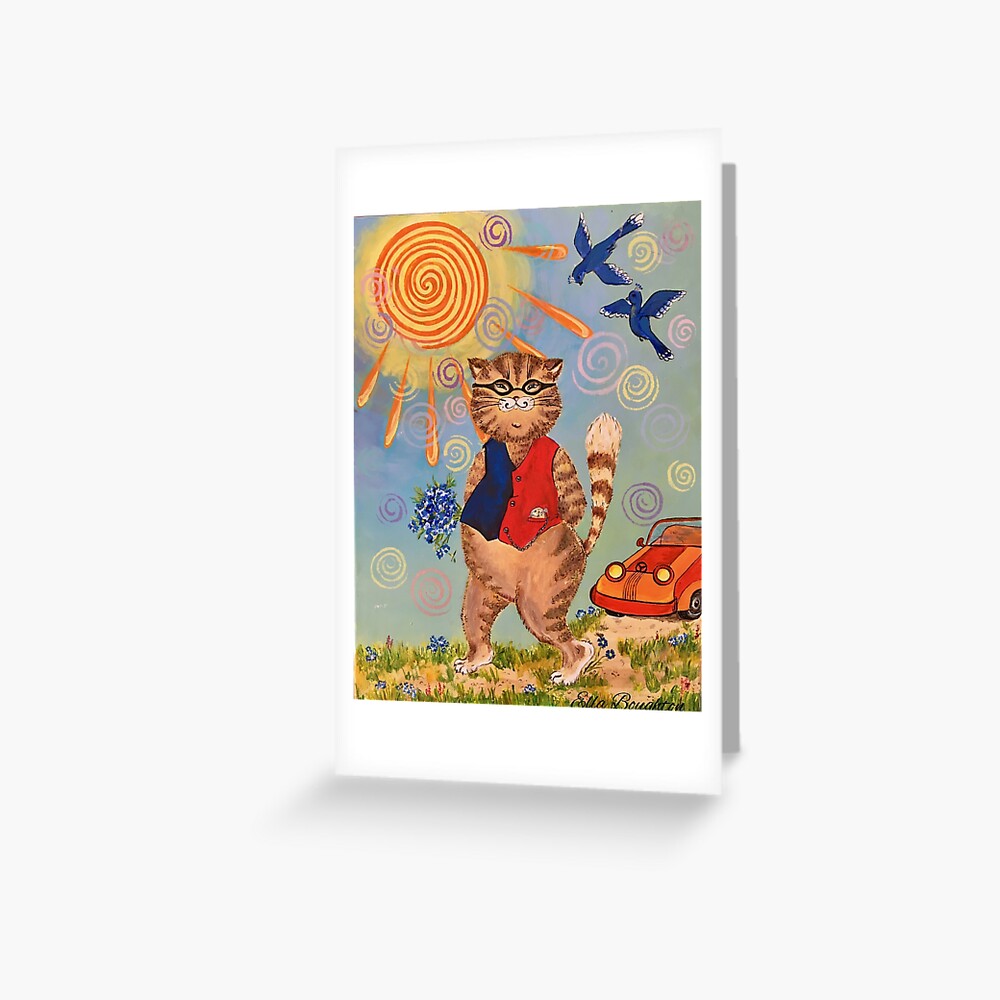 Cat Greeting Card