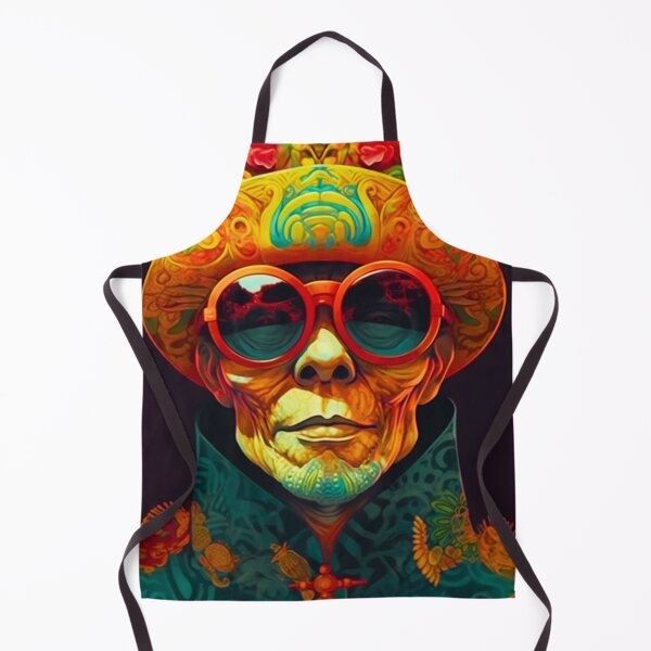 Item preview, Special Whimsical Psychedelic Skull Madhatter Skeleton Art Graphic Design V.56 designed and sold by Pexelpanoramas.