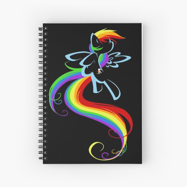 Flowing Rainbow Spiral Notebook