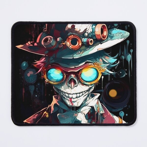 Item preview, Whimsical Psychedelic Skull Madhatter Skeleton Art Graphic Design V.59 designed and sold by Pexelpanoramas.