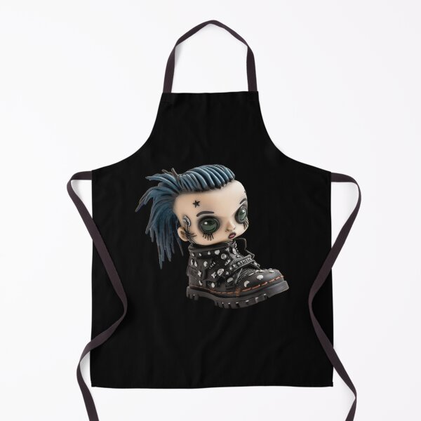 Item preview, Goth Chibi Doll - Oversized Doc Boot, Black Heart Series designed and sold by TVBArchive.