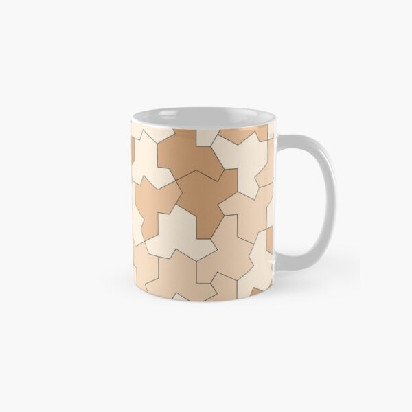 Item preview, Aperiodic Monotile Einstein Tiles, Einstein Shapes in Earth Tones designed and sold by Polyglot Creations.