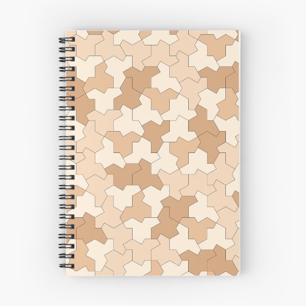 Item preview, Aperiodic Monotile Einstein Tiles, Einstein Shapes in Earth Tones designed and sold by Polyglot Creations.