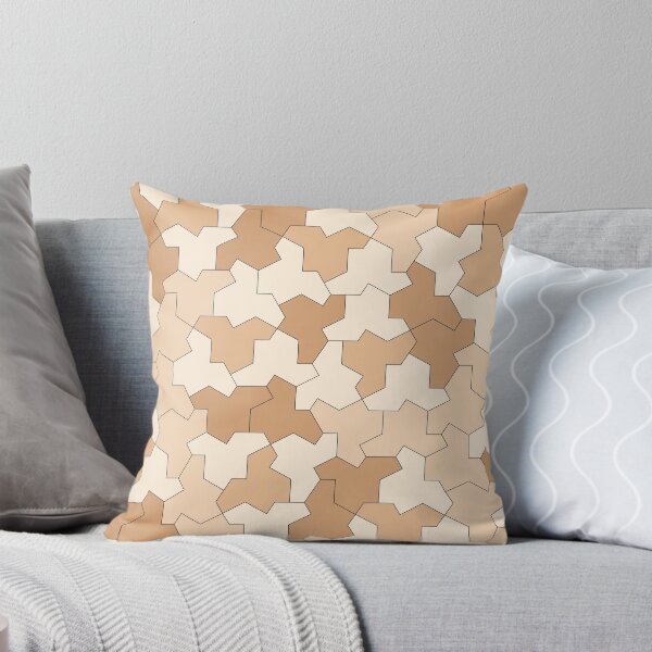 Item preview, Aperiodic Monotile Einstein Tiles, Einstein Shapes in Earth Tones designed and sold by Polyglot Creations.