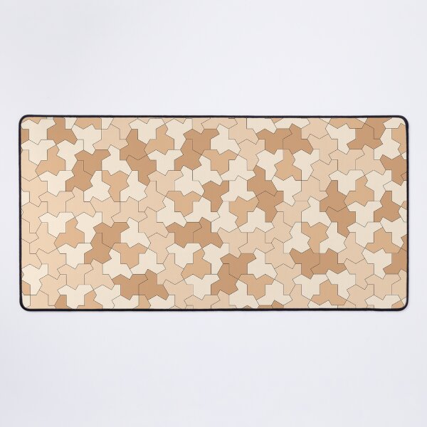 Item preview, Aperiodic Monotile Einstein Tiles, Einstein Shapes in Earth Tones designed and sold by Polyglot Creations.