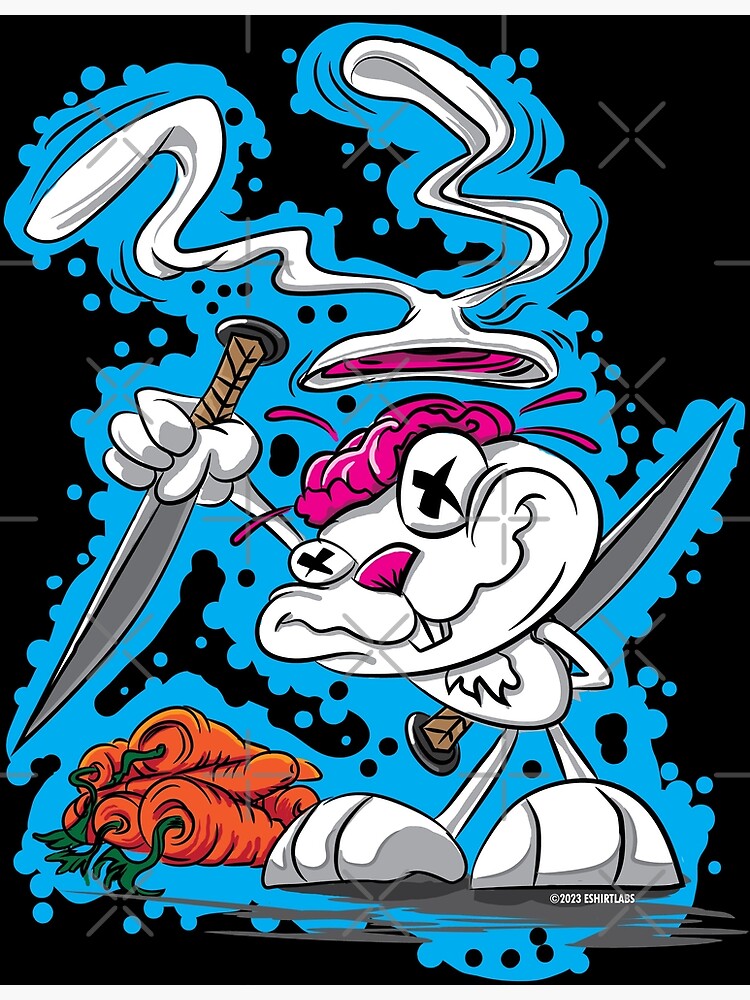 Deranged Psycho Knife wielding Killer Bunny Rabbit