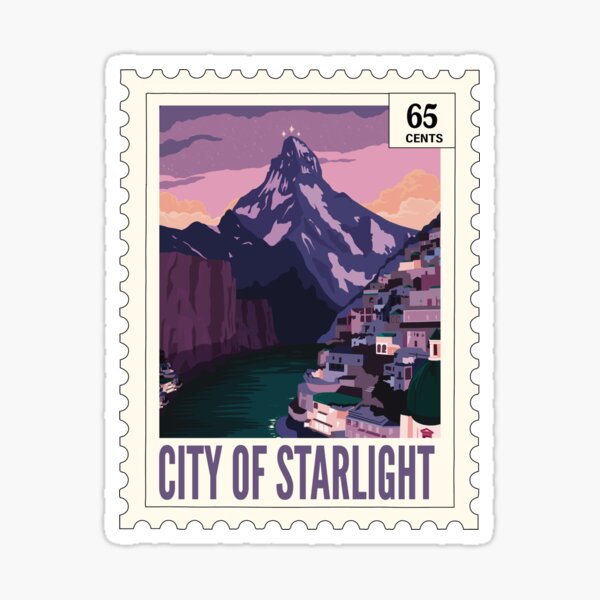 Velaris Postage Stamp Sticker