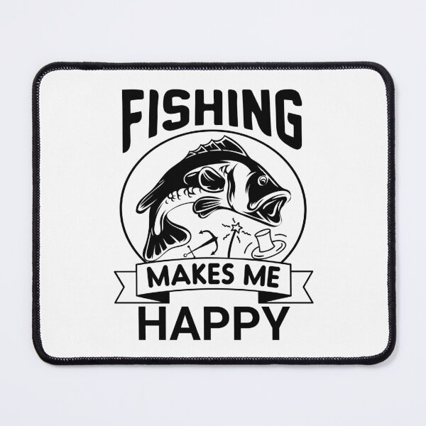 Item preview, Fishing makes me Happy designed and sold by IKRAM-CREATIONS.