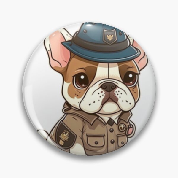 Item preview, Frenchie the Policeman French Bulldog  designed and sold by PetsEnough.