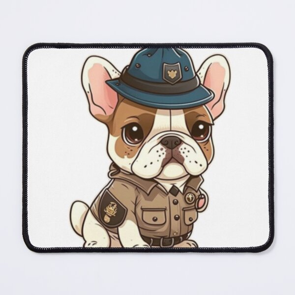 Item preview, Frenchie the Policeman French Bulldog designed and sold by PetsEnough.