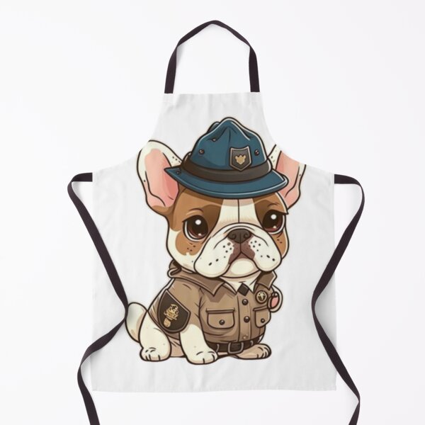 Item preview, Frenchie the Policeman French Bulldog designed and sold by PetsEnough.