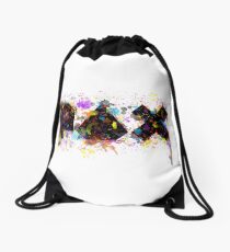 PAX Paint Splatter Drawstring Bag