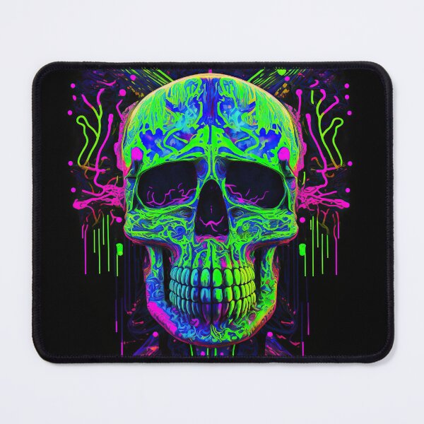 Item preview, Neon glowing skull 2 designed and sold by folskullyz.