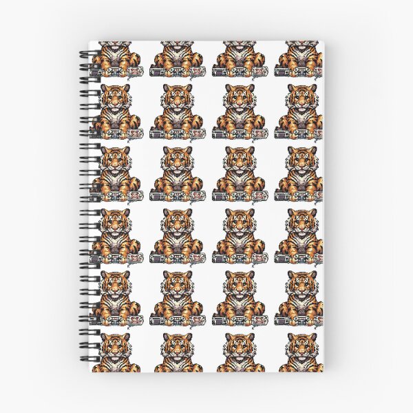 Item preview, Tiger play video games pixel designed and sold by makeartperfect.