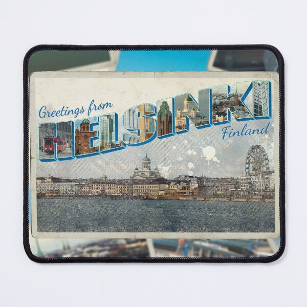 Item preview, Greetings from Helsinki in Finland Vintage style retro souvenir designed and sold by DeveloperProp0.