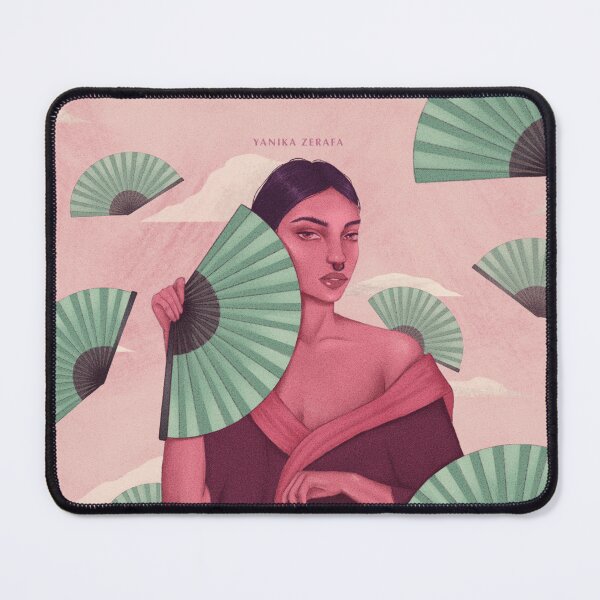 Item preview, Sensu - Woman with Japanese Fan illustration designed and sold by YanikaZerafa.