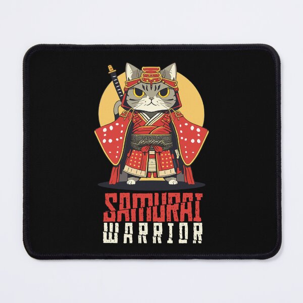 Item preview, Japanese Samurai Cat Tattoo, Kawaii Ninja Cat designed and sold by cutefashion.