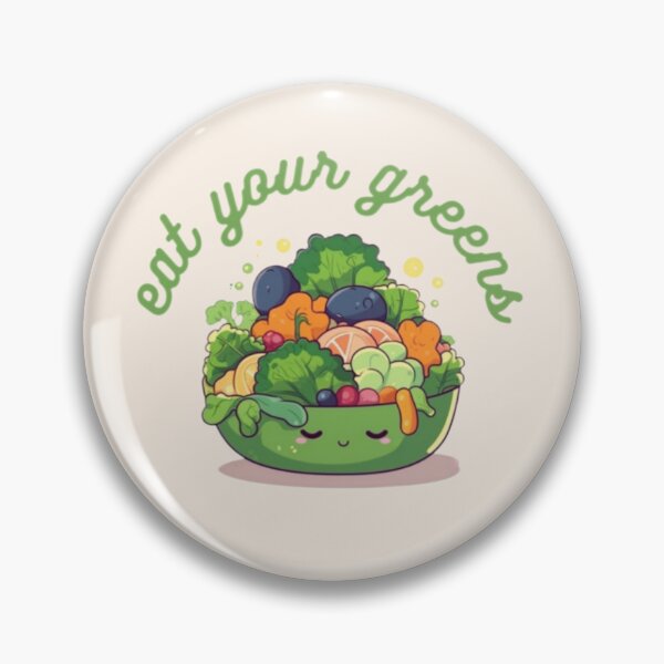 Item preview, eat your greens designed and sold by vintageteahouse.
