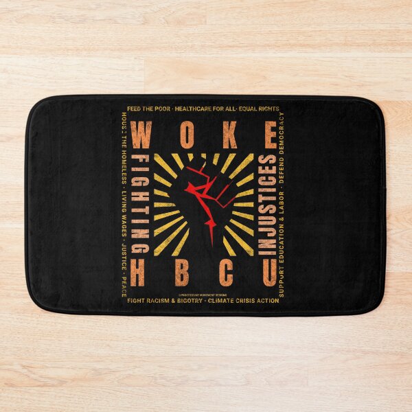 Item preview, PMD00832 Progressive Movement Designs Woke HBCU Pride Fist protest design shows you support Historically Black Colleges and Universities and progressive policy goals for Democrats and students designed and sold by ProgressiveLeft.