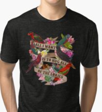 Umarmt alle Lories Vintage T-Shirt