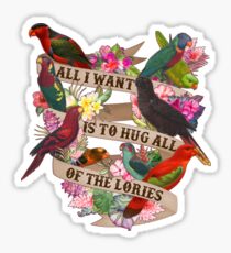 Hug All Of The Lories Sticker