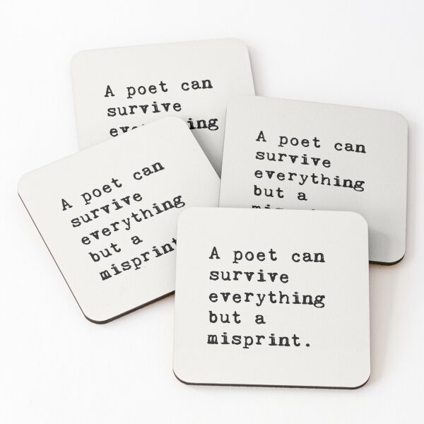 Item preview, Oscar Wilde Quote - A poet can survive everything but a misprint. "The Children of the Poets," The Pall Mall Gazette (October 14, 1886) designed and sold by violet-hope.