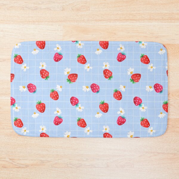 Item preview, Strawberry and Daisy field designed and sold by inkbearblue.