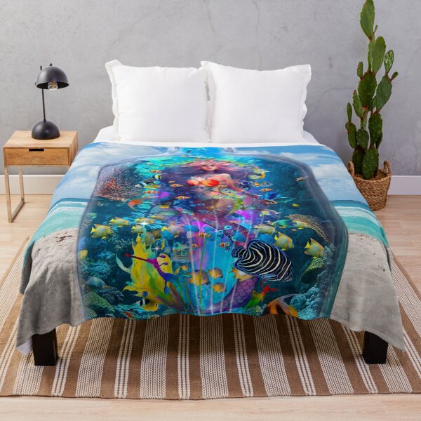 Item preview, Mermaid in a Bottle on a Beach designed and sold by DavidLoblaw.