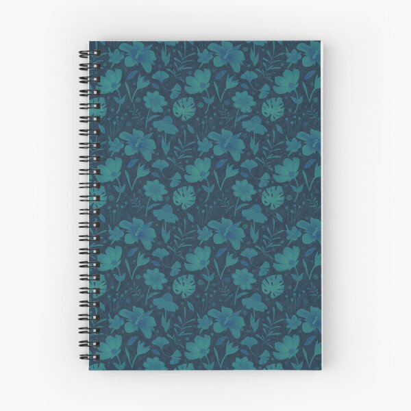 Item preview, Delicate Dark Blue Floral Pattern designed and sold by Virginia Eleonora Ortu.