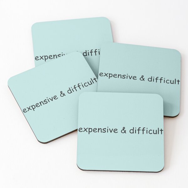 Item preview, Vintage Expensive & difficult simple text based  designed and sold by garniturex.