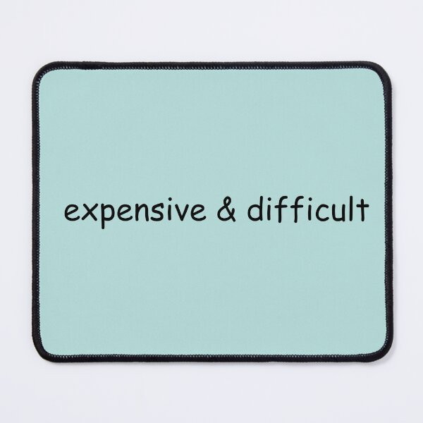 Item preview, Vintage Expensive & difficult simple text based  designed and sold by garniturex.