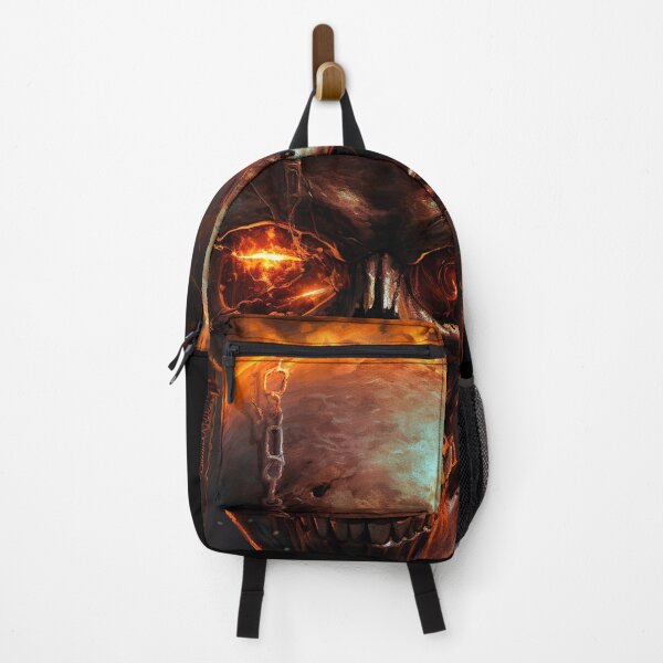 Item preview,  Cyborg skull engulfed in flames  - Cyberpunk Gothic Artwork designed and sold by SevoArt.
