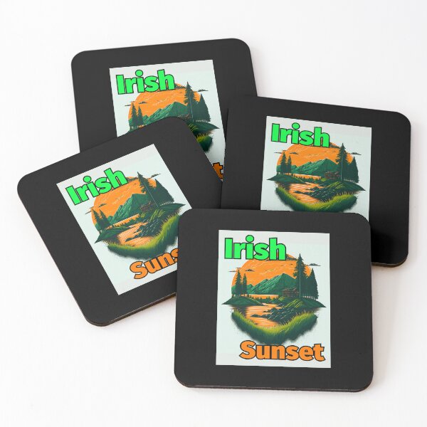 Item preview, Irish Sunset Lake Mountains Trees designed and sold by IrishPOD.