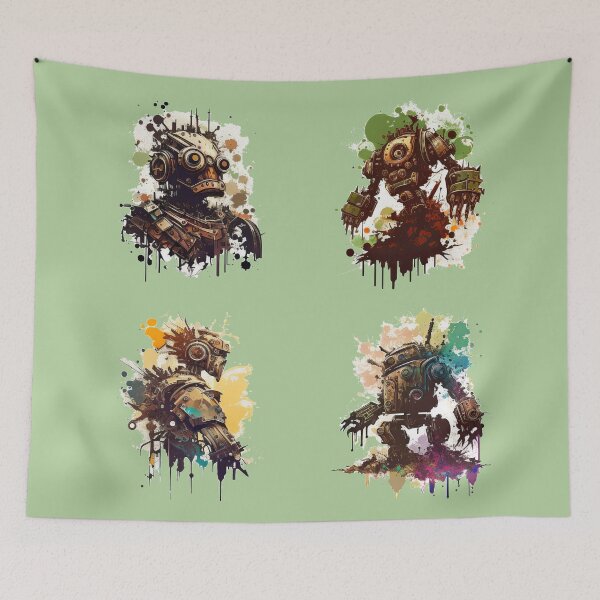 Item preview, Cogs and Gears Robot  sticker pack 1 designed and sold by Richard-Y.