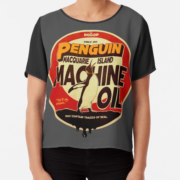 The Dollop - Penguin Oil Chiffon Top