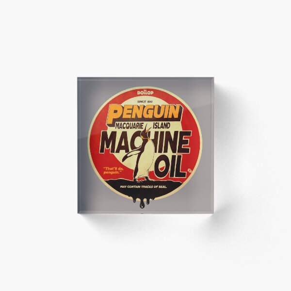 The Dollop - Penguin Oil Acrylic Block