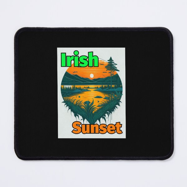 Item preview, Irish Sunset Lake Mountains designed and sold by IrishPOD.