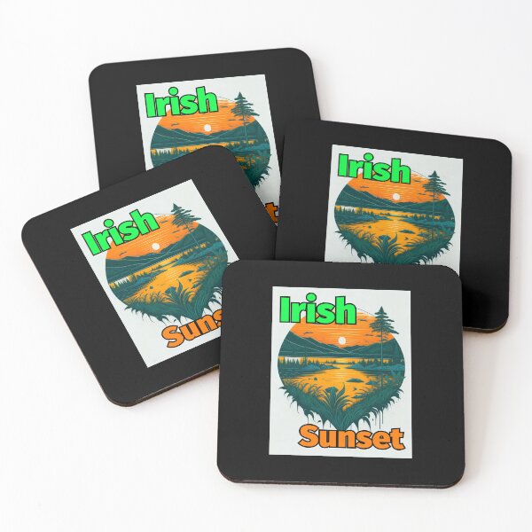 Item preview, Irish Sunset Lake Mountains designed and sold by IrishPOD.