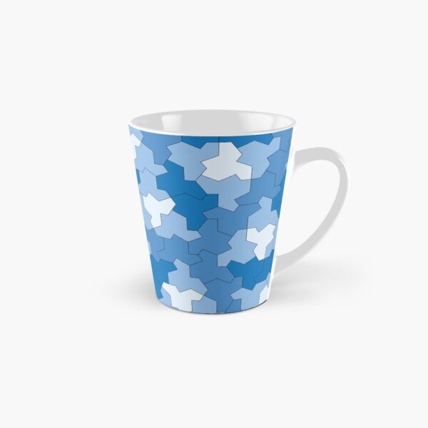 Item preview, Aperiodic Monotile Einstein Tiles, Einstein Shapes in Shades of Blue designed and sold by Polyglot Creations.