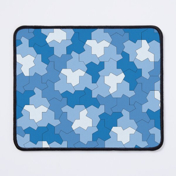 Item preview, Aperiodic Monotile Einstein Tiles, Einstein Shapes in Shades of Blue designed and sold by Polyglot Creations.
