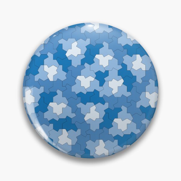 Item preview, Aperiodic Monotile Einstein Tiles, Einstein Shapes in Shades of Blue designed and sold by Polyglot Creations.