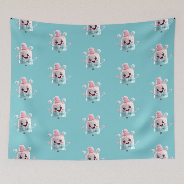 Item preview, Happy dancing piece of cake designed and sold by PoppinArtFox.