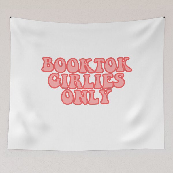 Aperçu de l'œuvre Booktok Girlies Only rose créée et vendue par Renea Lee.